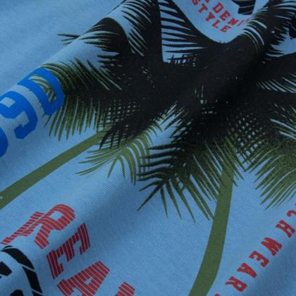 Imagem de Kit 6 Peça de Roupa Infantil e Juvenil Menino - 3 Regatas + 3 Bermudas