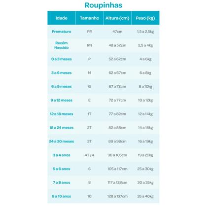 Imagem de Kit 6 Peças Bebê  100% Algodão Tip Top