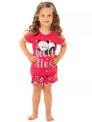 Imagem de Kit 6 Peças de Pijamas Curto Infantis para Meninas Confortáveis e Cheios de Estilo pijama para meninas