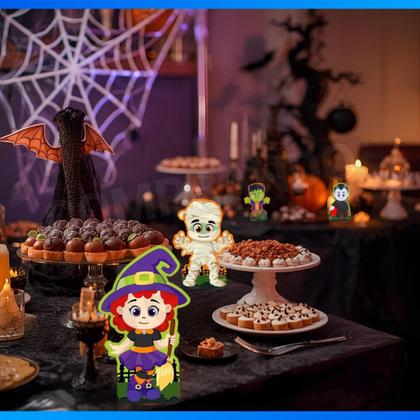 Imagem de Kit 6 Peças Decorativas de Eva de Halloween Para Festas e Eventos