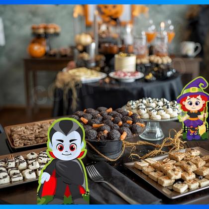 Imagem de Kit 6 Peças Decorativas de Eva de Halloween Para Festas e Eventos