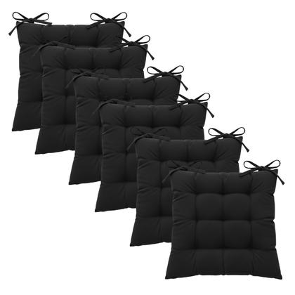 Imagem de Kit 6 Peças Futton 40x40cm Diversas Cores Futon Macio Para Cadeiras Banquetas Sofás Almofadas