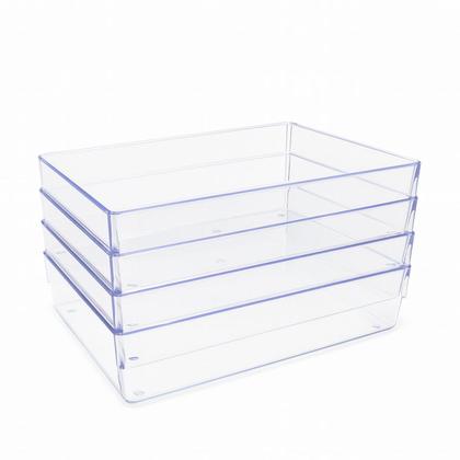 Imagem de Kit 6 peças Organizadores Multiuso Modular Acrilico Grande
