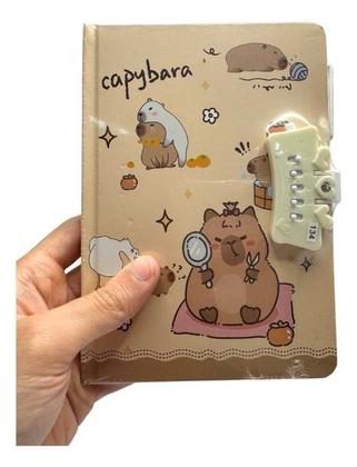 Imagem de Kit 6 Peças Papelaria Fofa Kawaii Capivara Presente Criativo