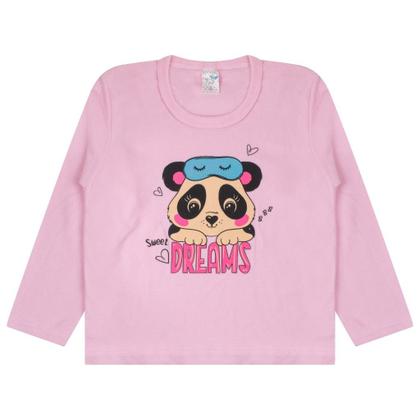 Imagem de Kit 6 Peças Plush Criança ao Juvenil Conjunto Pijama Inverno Menina Peluciado