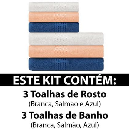 Imagem de Kit 6 peças Toalha Banho + Rosto Infantil Estampada100% Algodão Felpuda Prisma - Dohler - Emcompre