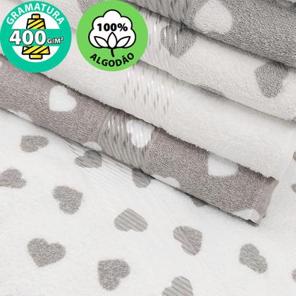 Imagem de Kit 6 peças Toalha Banho + Rosto Infantil Estampada100% Algodão Felpuda Prisma - Dohler - Emcompre