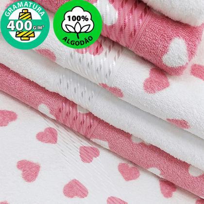 Imagem de Kit 6 peças Toalha Banho + Rosto Infantil Estampada100% Algodão Felpuda Prisma - Dohler - Emcompre