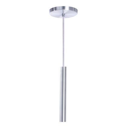 Imagem de Kit 6 Pendente Tubo Alumínio Escovado 30cm LED Branco Quente