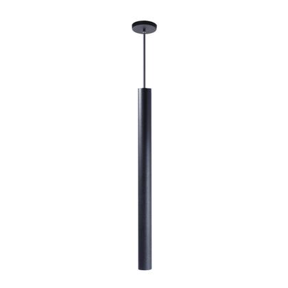 Imagem de Kit 6 Pendente Tubo Preto 50cm Canopla 6cm LED Branco Quente