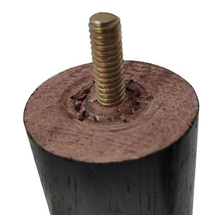 Imagem de Kit 6 Pés Anti Refluxo Para Cama Pés De Madeira Cama Box