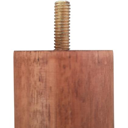 Imagem de Kit 6 Pés De Madeira 20cm Pe Para Cama Box Solteiro Pés Para Móveis Pé Palito Mel