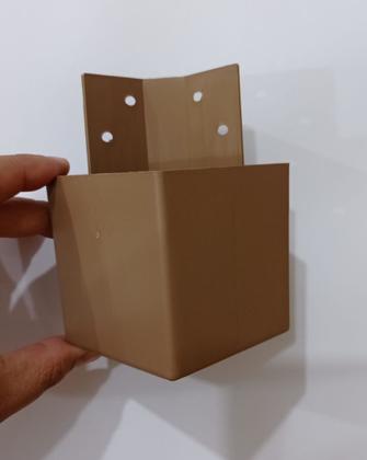 Imagem de Kit 6 Pés Guarda Roupas Armários Roupeiros Marrom Fox