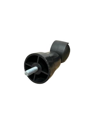 Imagem de Kit 6 Pés para cama box de solteiro/casal/queen/king 4 pés fixos e 2 com rodinhas de plástico Preto ou Cromado