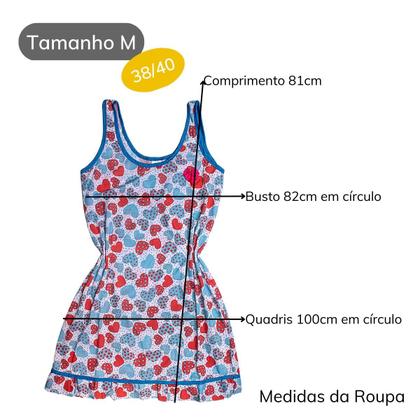 Imagem de Kit 6 Pijama Feminino Plus Size Verão Camisola Senhora De Dormir Sem Manga