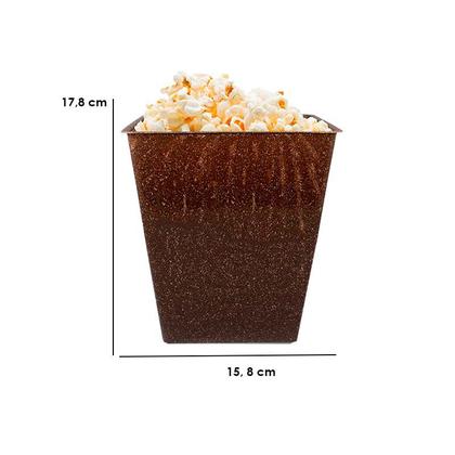 Imagem de Kit 6 Pipoqueira Retrô Fibra Coco Green 2,6L