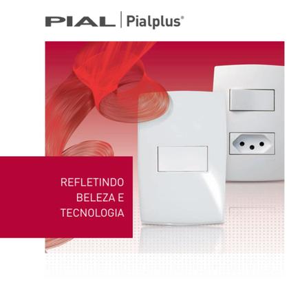 Imagem de Kit 6 Placa 4x4 4 Módulo Distanciados PialPlus Branco