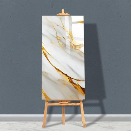 Imagem de Kit 6 Placas Painel Mármore 3D Vinílico Autoadesivo Revestimento De Parede 60x30cm