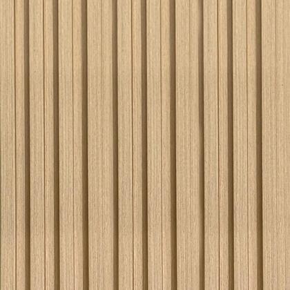 Imagem de Kit 6 Placas Painel Ripado Carvalho Decorativo 45x16,9 WPC Revestimento Parede Sala Quarto