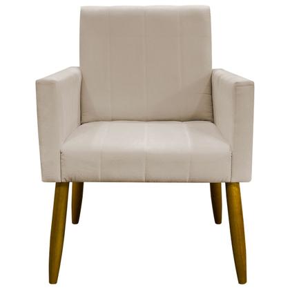 Imagem de Kit 6 Poltronas Decorativas Para Sala Quarto Recepção Escritório Confortável Luxo Mari Suede