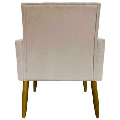 Imagem de Kit 6 Poltronas Decorativas Para Sala Quarto Recepção Escritório Confortável Luxo Mari Suede