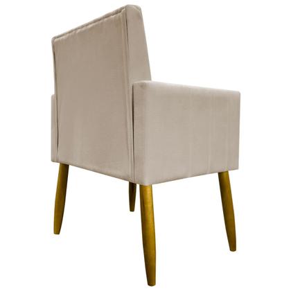 Imagem de Kit 6 Poltronas Decorativas Para Sala Quarto Recepção Escritório Confortável Luxo Mari Suede