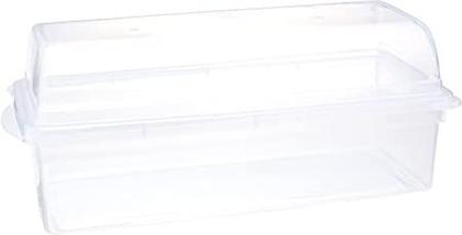 Imagem de Kit 6 Porta Pão Armazena e Conserva Transparente 35x14Cm
