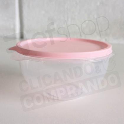 Imagem de Kit 6 Pote de Plástico Hermético 1L Marmita C/ Tampa Bowl Redondo Tijela Vasilha Alimentos