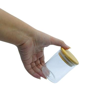 Imagem de Kit 6 Pote Hermético Mantimento Vidro Com Tampa Bambu 200ml