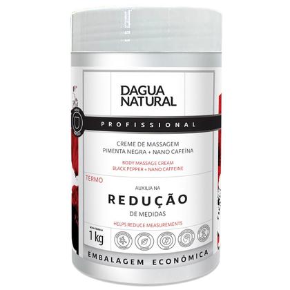 Imagem de Kit 6 Potes Creme de Massagem Dagua Natural Pimenta Negra 1kg Redução de Medidas e Celulite