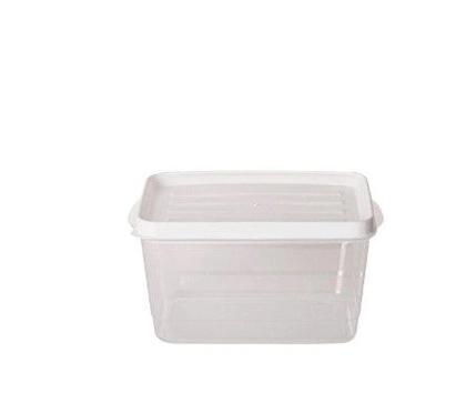Imagem de Kit 6 Potes Para Alimentos Retangular 20x13,5x12 Cm 2.400 ML