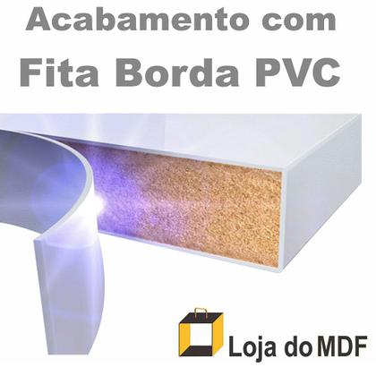 Imagem de Kit 6 Prateleiras U Mdf 55x25cm Branco Nicho Livros Revista