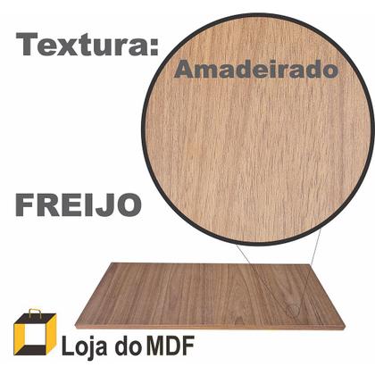 Imagem de Kit 6 Prateleiras U Mdf 60x15 Freijó  Nicho Livros Revista