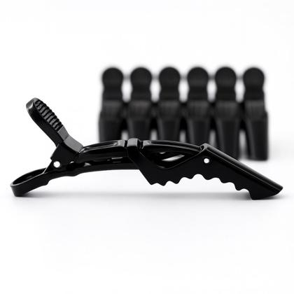 Imagem de Kit 6 Presilhas Prendedor de Cabelo Bico Jacaré Crocodilo Cabeleireira Penteados Salão de Beleza Corte Escova Hair - Envio Imediato -
