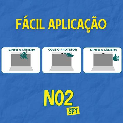 Imagem de Kit 6 Protetores Webcam No2Spy Ultrafinos Compatíveis Notebook Tablet Celular Proteção Segurança
