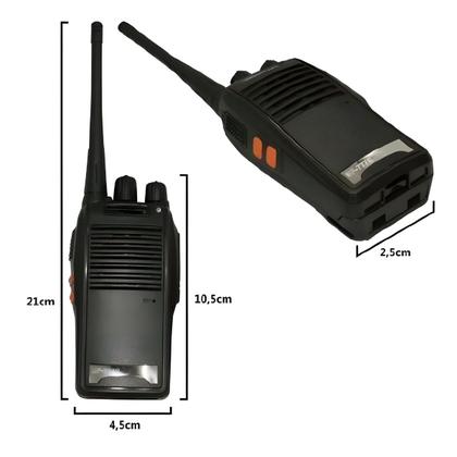 Imagem de Kit 6 Radio Walk Talk Comunicador C/Fones 16Ch 12km Baofeng 777s Ht Para Construçao Empresas Segurança