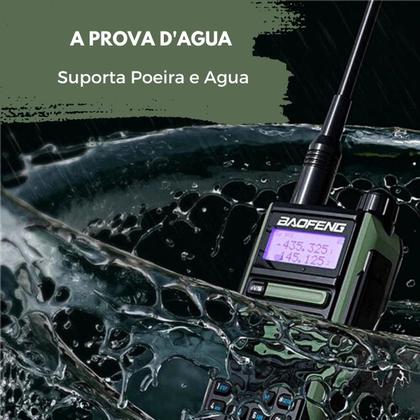 Imagem de Kit 6 Radios Comunicador Baofeng UV16 Walk Talk Longo Alcance Dual Band a Prova dágua