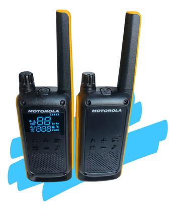 Imagem de Kit 6 Rádios Comunicador Motorola T470BR Até 35km Walkie Talkie