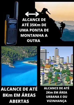 Imagem de Kit 6 Rádios Comunicador Motorola T470BR Até 35km Walkie Talkie