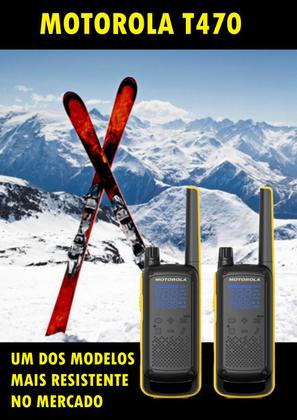 Imagem de Kit 6 Rádios Comunicador Motorola T470BR Até 35km Walkie Talkie