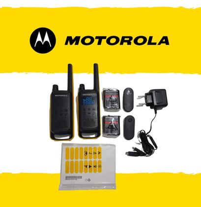 Imagem de Kit 6 Rádios Comunicador Motorola T470BR Até 35km Walkie Talkie