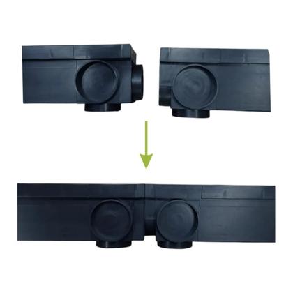 Imagem de Kit 6 Ralos Elite 8x50 Em Alum Com Coletora Preta + Tela