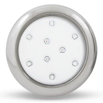 Imagem de Kit 6 Refletor LED Piscina RGB 9W Inox + Central Touch