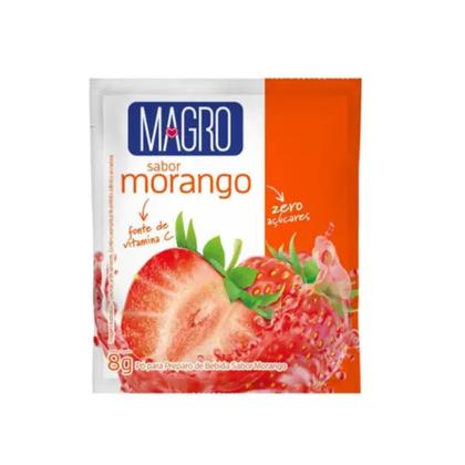 Imagem de Kit 6 refresco diet morango zero açucar fonte de vitamina c 8g magro