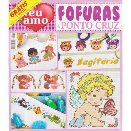 Imagem de Kit 6 Revistas Artesanato Eu Amo Ponto De Cruz Panos De Prato Bordados Modernos Ponto Cruz