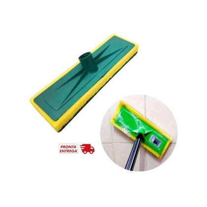 Imagem de kit 6 Rodos Abrasivos Esponja Limpa Piso E Azulejo Manual Sem Cabo