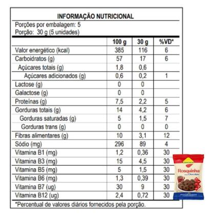 Imagem de Kit 6 rosquinha diet zero lactose chocolate 150g lowçucar