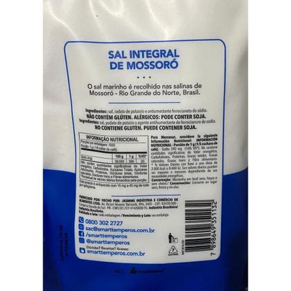 Imagem de KIT 6 sal GROSSO Integral de Mossoró 1kg - SMART