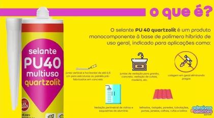 Imagem de Kit 6 Selante Pu40 Multiuso Flexmax Profissional Quartzolit
