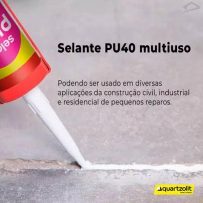 Imagem de Kit 6 Selante Pu40 Multiuso Flexmax Profissional Quartzolit